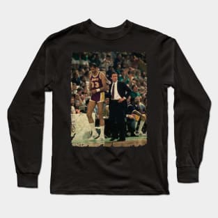 Kareem Abdul Jabbar and Pat Riley 1985 Long Sleeve T-Shirt